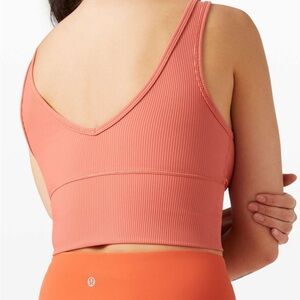 MSRP $58 Lululemon Power Pivot Tank *Rib
Rustic Coral Size 0-2